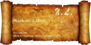 Nyakas Libor névjegykártya